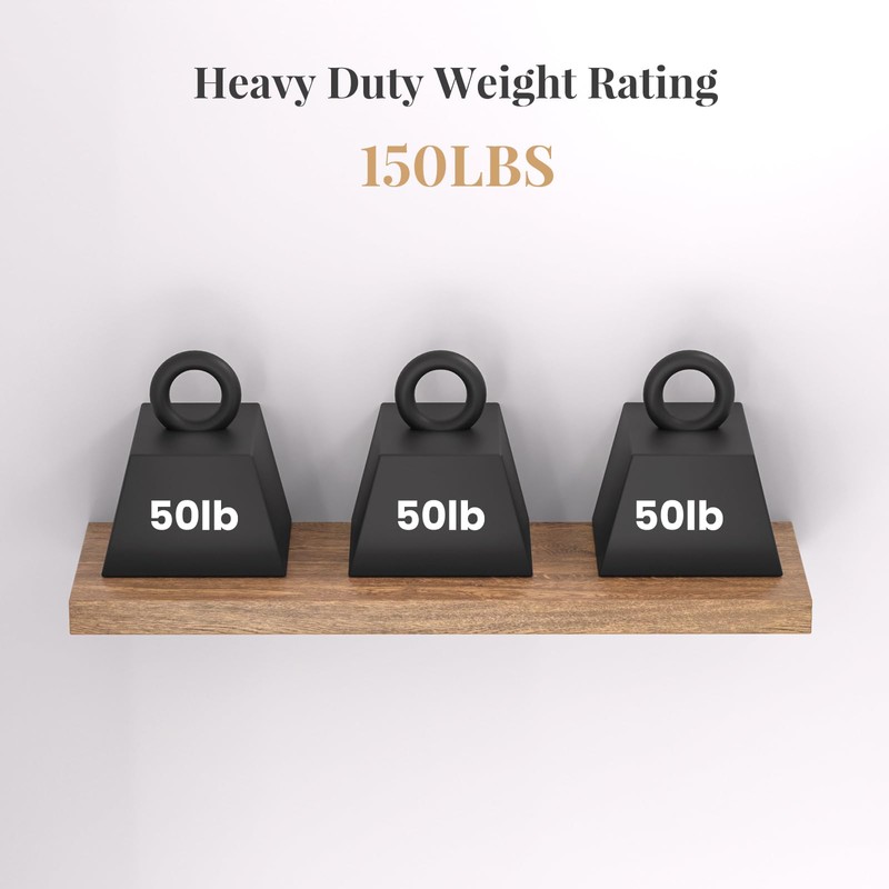 2pcs Floating Shelf Bracket Heavy Duty Hidden Metal Brackets for