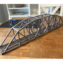 Unbranded HO SCALE 56.5 Inch ARCHED TRUSS BRIDGE Single Track "not assembled"