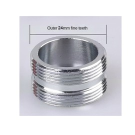 Brass Faucet Adapter, 24mm Male Thread to 24mm Male Thread NPT Tap Connector Faucet Water Filter Aerator Adapter