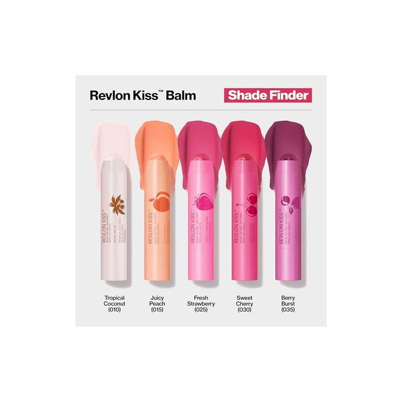 Revlon Kiss Balm with Sunscreen SPF 20, 030 Sweet Cherry,