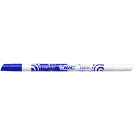 BIC Ink Eater Permanent Eraser Pens - Pack of 8 + 4 (11 Total) Distinctive Blue And White Design - Mini Eraser - Blue Colour