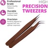 SIVOTE Lash Tweezers for Eyelash Extensions, Hand Calibrated Straight &