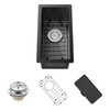 Black Kitchen And Bar Sink,10x18 Inch Stainless Steel Drop In