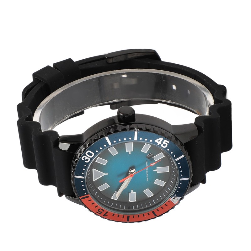 Rotating Bezel Watch Luminescent Automatic Date Analog Display Calendar Waterproof