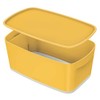 L:MyBox Small with Lid Cosy warm yellow