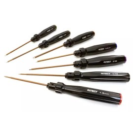 Any Brand Precision 7-Piece Heavy-Duty Allen Wrench Set with 19mm O.D. Handle - Hex Tools