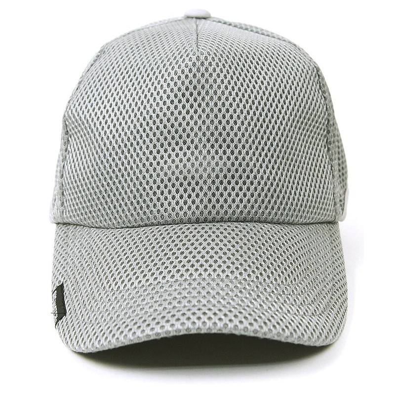 BIGWATCH Men's Plain Round Mesh Cap, Large Size - grays