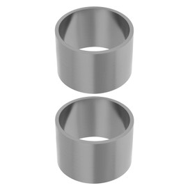 eMagTech Pack of 2 motorcycle exhaust gaskets, exhaust pipe sealing ring for exhaust pipe with inner diameter 45 mm, 50 x 45 x 33 mm, grey