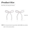 Bow Earrings for Women Sparkling Zircon Bow Tassel Earrings Ribbon