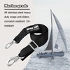 Adjustable Bimini Top Straps,Marine Awning Webbing Straps with Stainless Stee