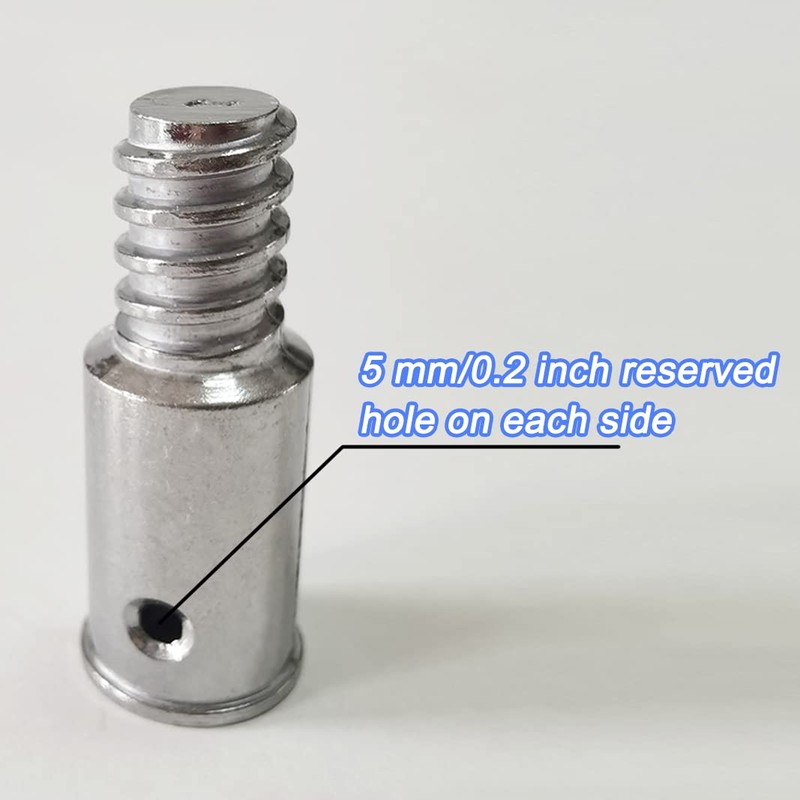 Anranmm Threaded Tip Replacement Ultra Threaded Tip Repair Kit Aluminum