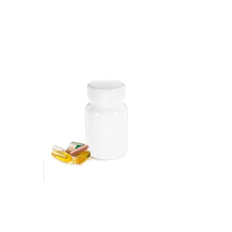 5 Piezas Pastillero de Bolsillo Cilíndrico 80 Cc de PET
