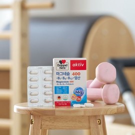 Doppelherz 마그네슘 400 30정 2박스 비타민 B1 B6 B12 엽산 Magnesium 400 30 Tablets 2 Boxes Vitamin B1 B6 B12 Folic Acid