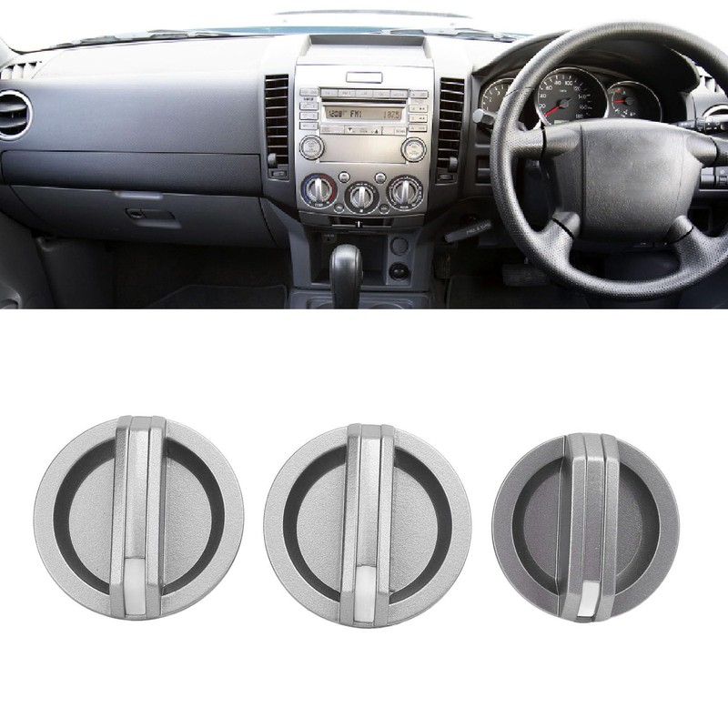 3pcs AC Climate Control Knobs UB9B 61 195 4980165 Air
