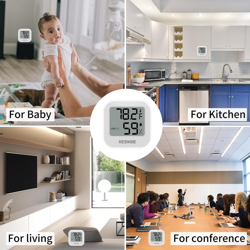 Digital Hygrometer Thermometer for Room Temperature Humidity Meter Indoor Thermometer