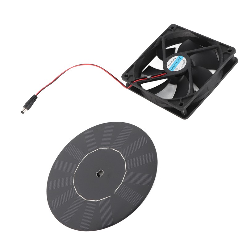 10W Solar Powered Exhaust Fan Monocrystalline Silicon Solar Panel Fan