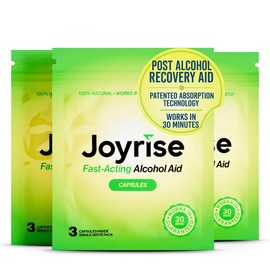 Joyrise® Post Drinking Aid (3-Pack) (3 Single-Serving Packets) (9 Capsules) – with DHM
