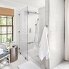 LCEVCGK Shower Faucet Set with Tub Spout, Brushed Nickel Rainfall