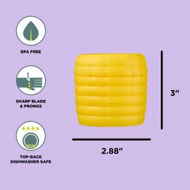 Chef’n Cob Plus Corn Stripper and Peeler for Corn on the Cob, Built-In Safety Pusher