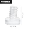 Baluue 100pcs Furniture Edge Bumpers Round Rubber Door Stopper Glass