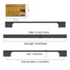 Amerdeco 10 Pack Matte Black Cabinet Pulls 9 Inch(228MM) Hole