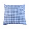 Country house cushion cover, 40 x 40 cm, blue checked