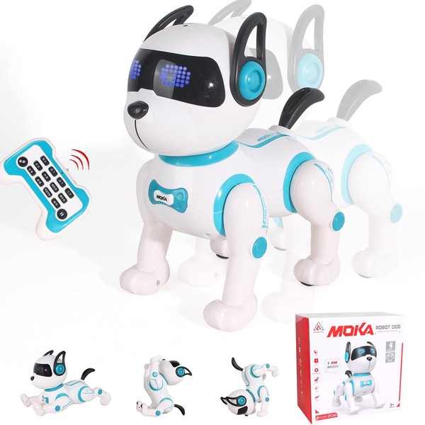 Jiakora Remote Control Robot Dog Toy for Kids, Interactive, 17