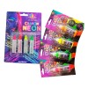Kit Maquillaje Neón Pintura Crayón Fluorescente Glow Luz Uv