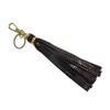 Leather Farm Llavero de piel con borla para colgar en
