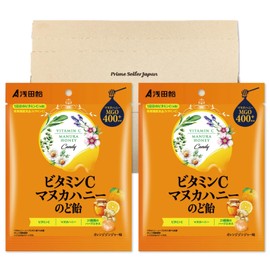 浅田飴 ビタミンCマヌカハニーのど飴 60g ×2袋セット PSJBOX のど飴