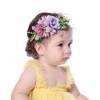 Yheahin Baby Girls Flower Nylon Headbands Newborn Rose Floral Stretchy