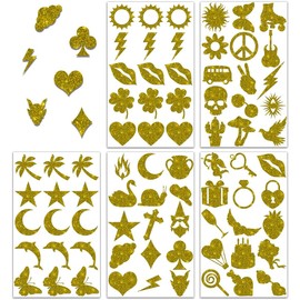 Paquete de 75 pegatinas coloridas de bronceado para el cuerpo, mujeres, adultos, niñas, tatuajes, suministros divertidos para exteriores, camas interiores, accesorios para tomar el sol, artículos