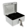 Mini Portable Safe Box, Steel Petty Lockable Money Box with