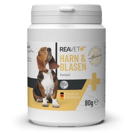 ReaVET Bladder Formula for Dogs 80 g - Supports Bladder Function for Bladder Weakness, Incontinence, Urine Loss & Urine Loss, Immune System & Metabolism