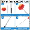 Cobweb Duster with Extension Pole, Medium Stiff Bristles Cobweb Duster