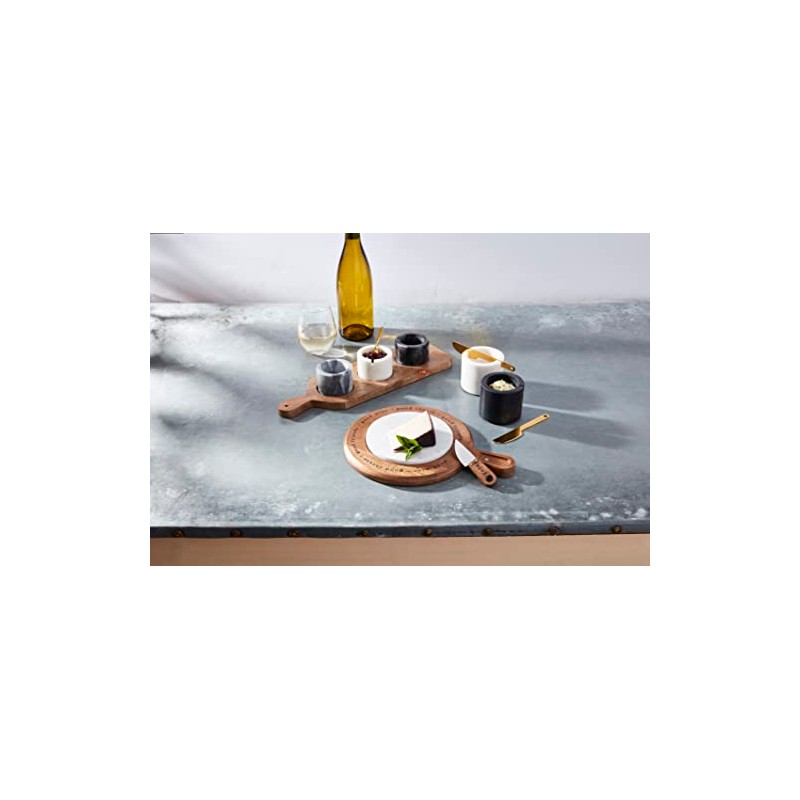Mud Pie Marble Bowls On Tray Set, board 4 3/4"