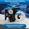 MakeID P31S&P31 Multi-Purpose Nylon Labels with Ribbon Industrial Label Maker