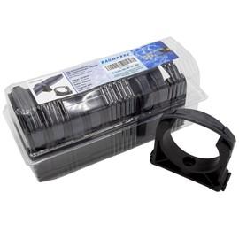 PVC Pipe Clamp Set, 75 mm, Plastic, Pack of 10, Pool Accessories, Pipe Clamp with Locking Bracket, Pipe Holder, Suitable for PVC Pipe with Diameter 75 mm, BM050