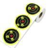 Splatter Targets Stickers, 3-inch Self Adhesive Shooting Targets Paper, 250/roll, Highly Visible Instant Feedback Fluorescent Yellow Impact for BB Gun, Pellet Gun, Airsoft