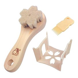 Art Brush Co., Ltd. Goat Hair Cleansing Brush, Sakura, Stand Included, 1 Piece