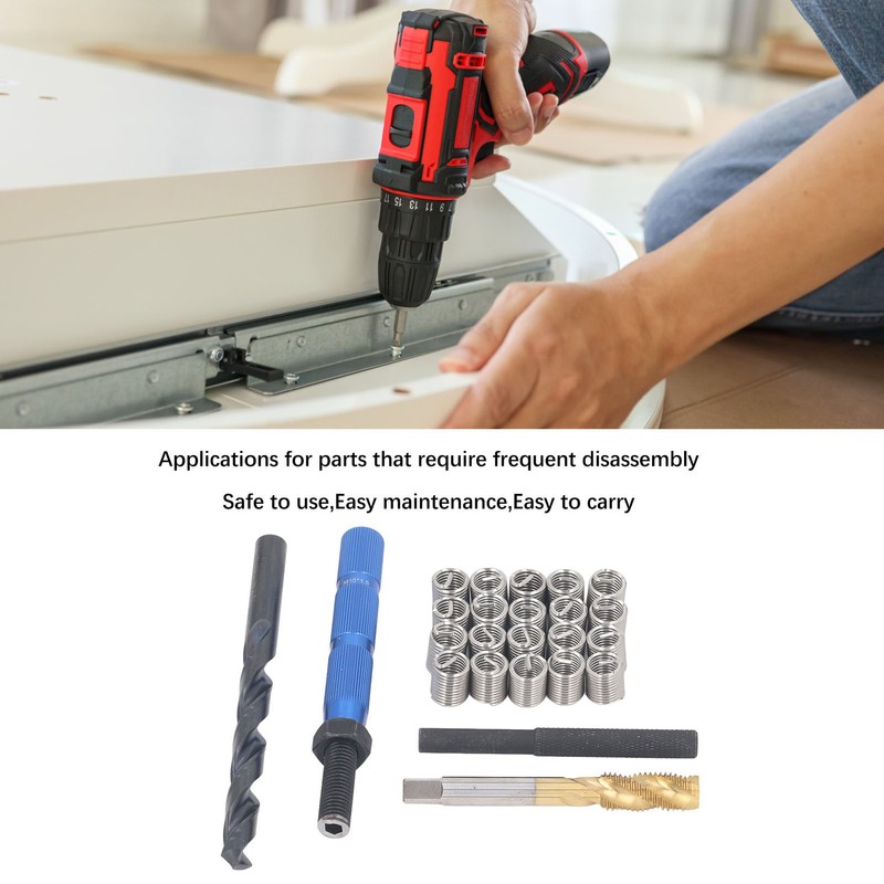 24Pcs Metric Thread Repair Kit M10 X 1.5 X 2D