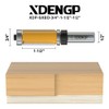 XDENGP Top and Bottom Bearing Flush Trim Router Bit 1/2