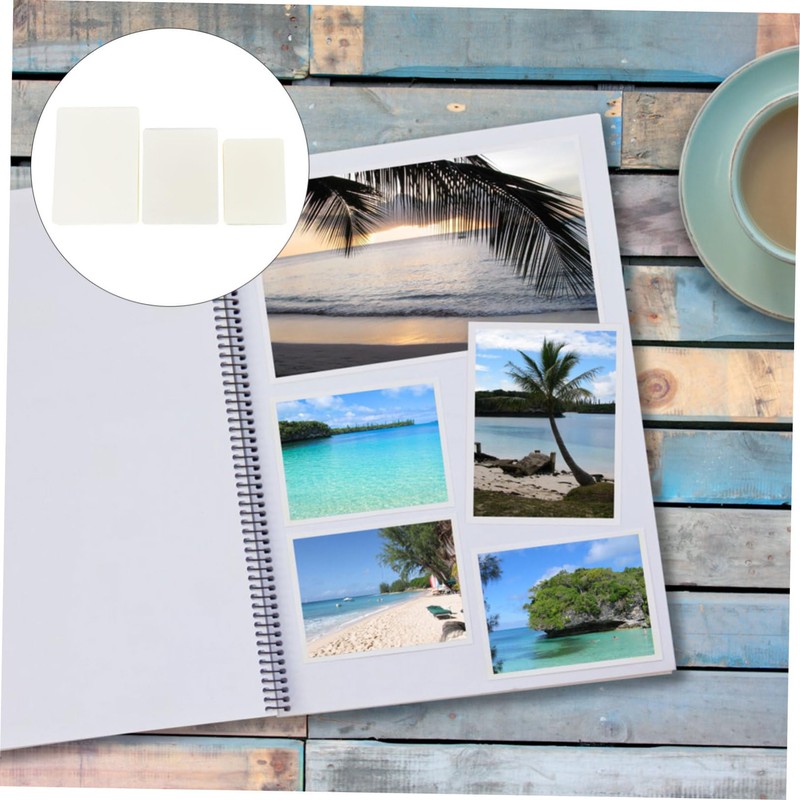 Operitacx 3-Pack Photo Laminating Film 300pcs Waterproof Plastic Protective Sheets