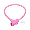 Relaxdays Children's Bicycle Lock, 2 Keys, 70 cm Long, Children's