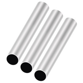LAVMHAB 6063 Aluminum Tube 26mm OD x 24mm ID 1.0mm Wall Thickness 200mm Length, Aluminum Round Tubing Seamless Straight Pipes (3pcs)