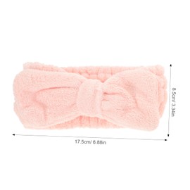 Baluue 1set Spa Headbands and Wristbands Soft Elastic Hair Accessories for Face Washing Skincare and Makeup Application Reusable Absorbent Headband for Women