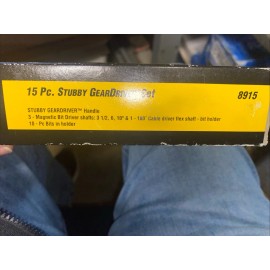 GearDriver KD/GearDriver Interchangeable Shaft System,Part#8915, 15 pc. Stubby Screwdriver