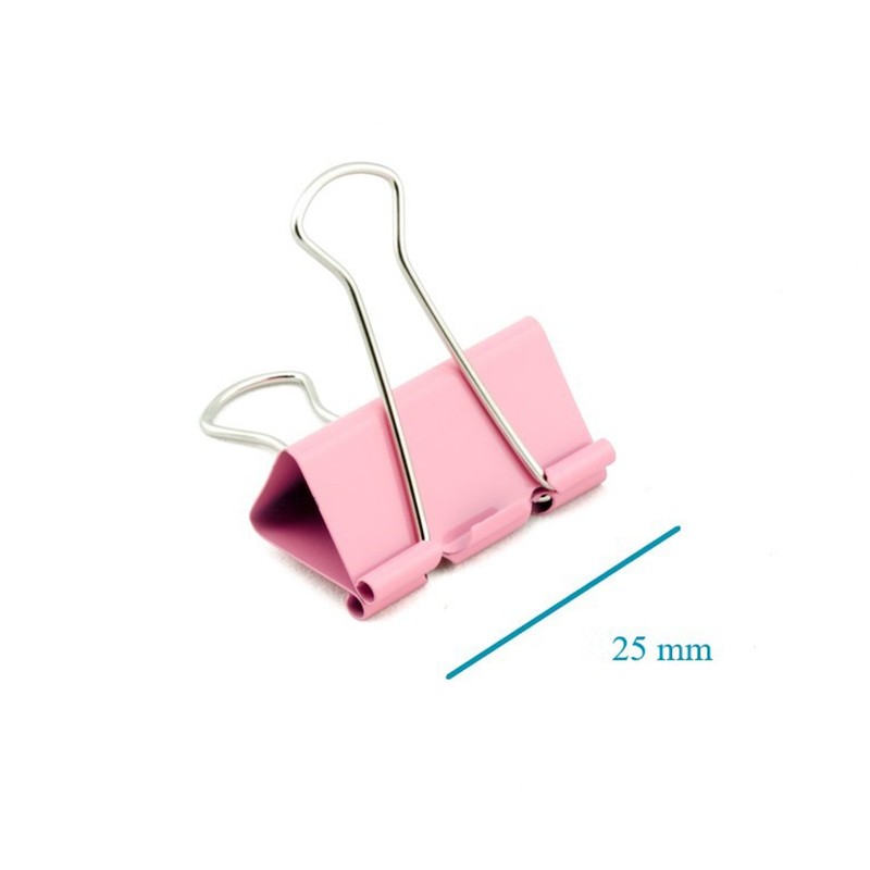 AKORD 25 mm Metal Binder Clip Clamp - Assorted Colours