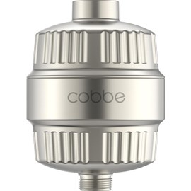 Cobbe HD HEAVY DUTY High Output Shower Filter – 99% REMOVAL Shower Head Filter for Hard Water, Heavy Metals, Chlorine and Harmful Substance, Improve your skin and hair, Brushed Nickel