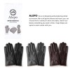 Winter PU Leather Gloves For Men, Warm Thermal Touchscreen Texting